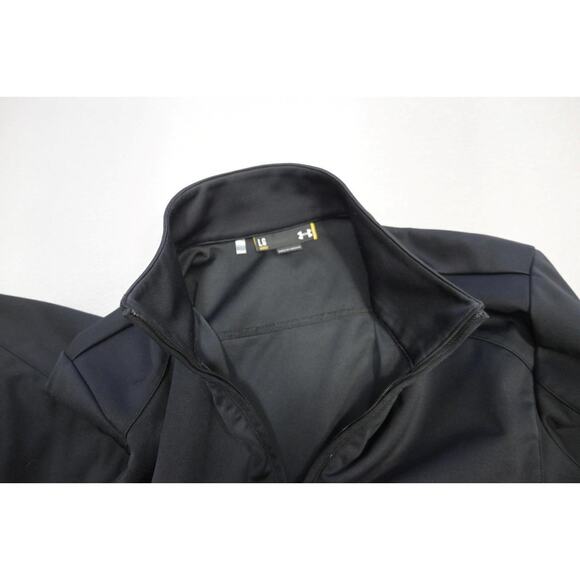 Under Armour SoftShell Jacket Rockstar Energy Windbreaker Full Zip Womens Large - Picture 10 of 12